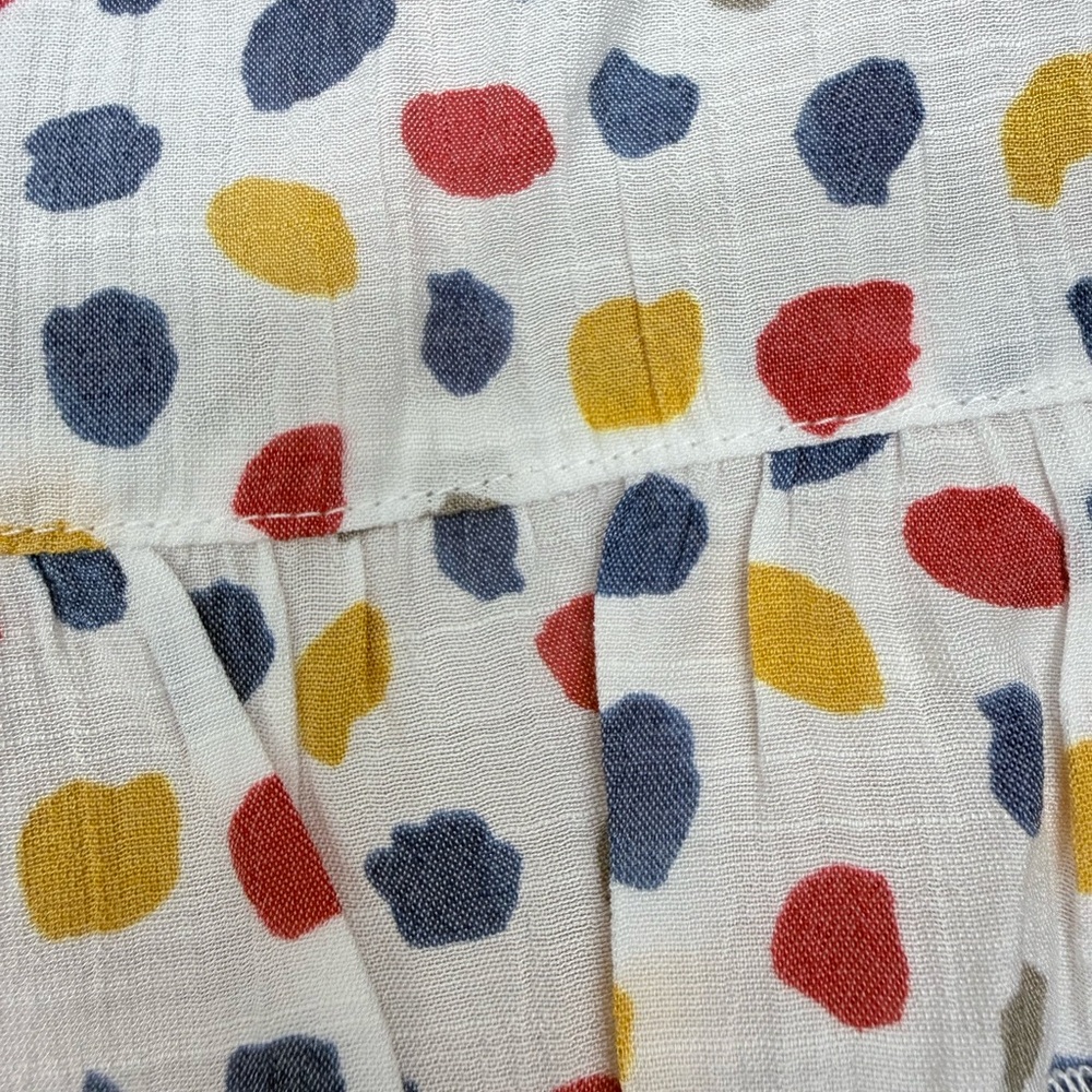 Multiples White Blouse with Colorful Dots - Picture 5 of 7